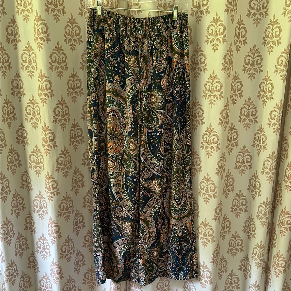 SHEIN paisley wide leg pants L